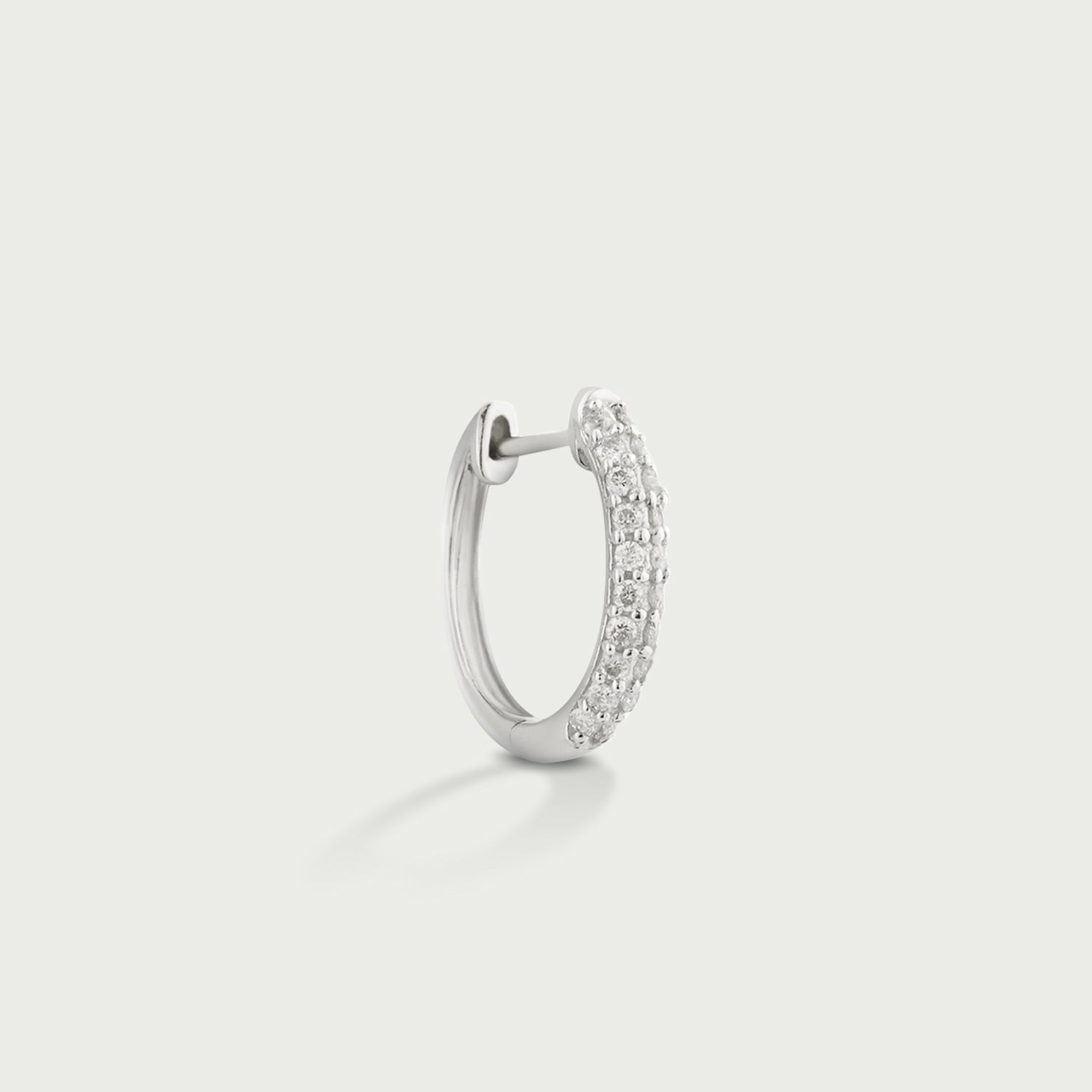 Sultry Cascade Flick Diamond Hoop Earrings