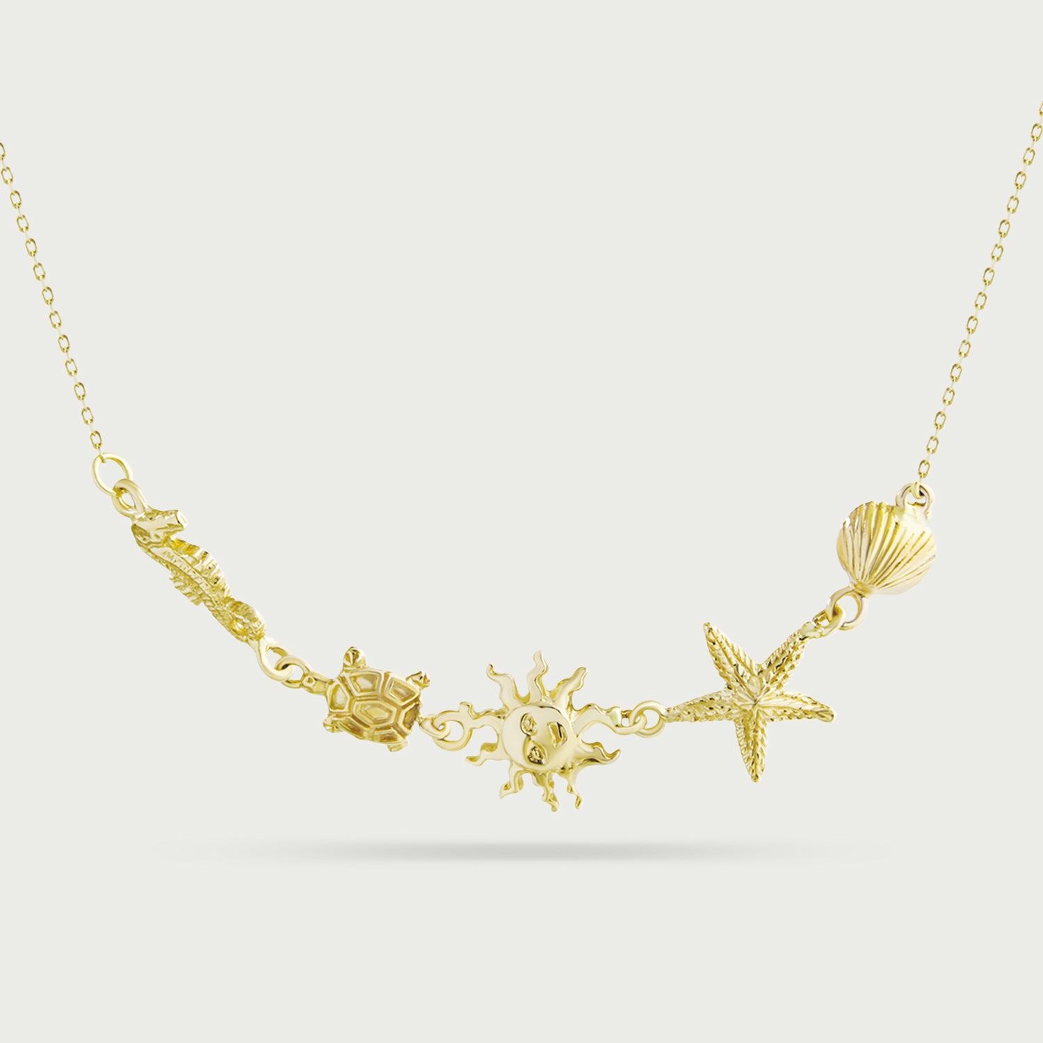 Sun and Sea Gold Necklace