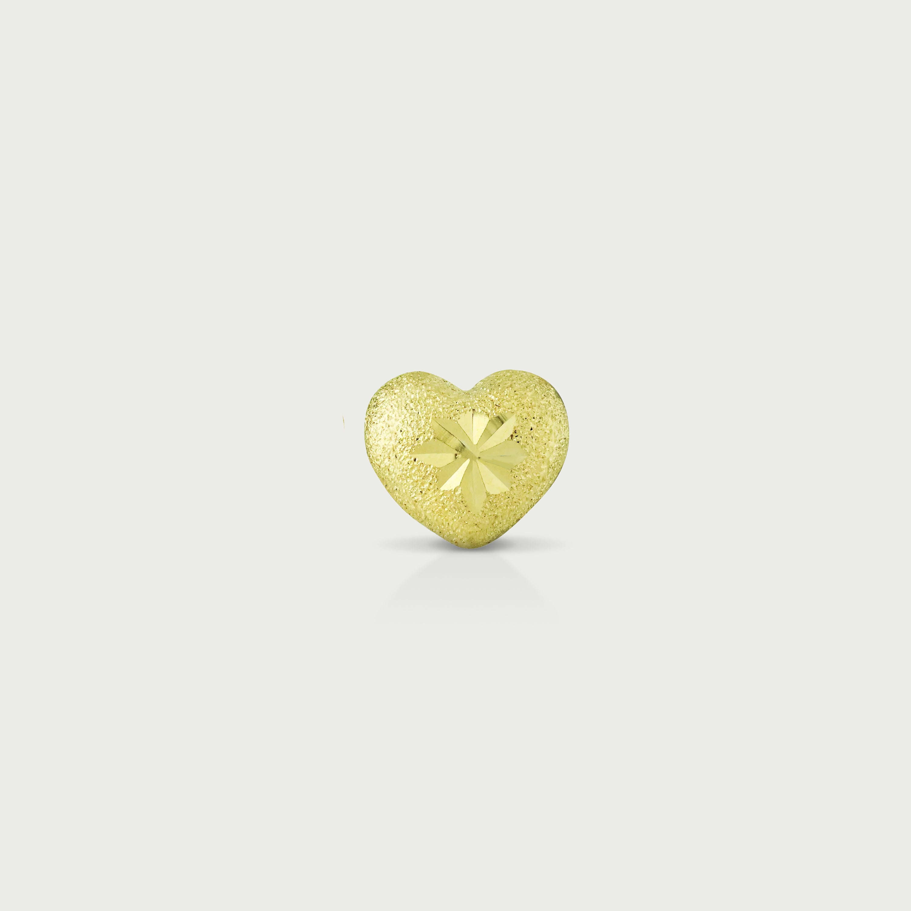 Sweet Love Gold Stud Earrings