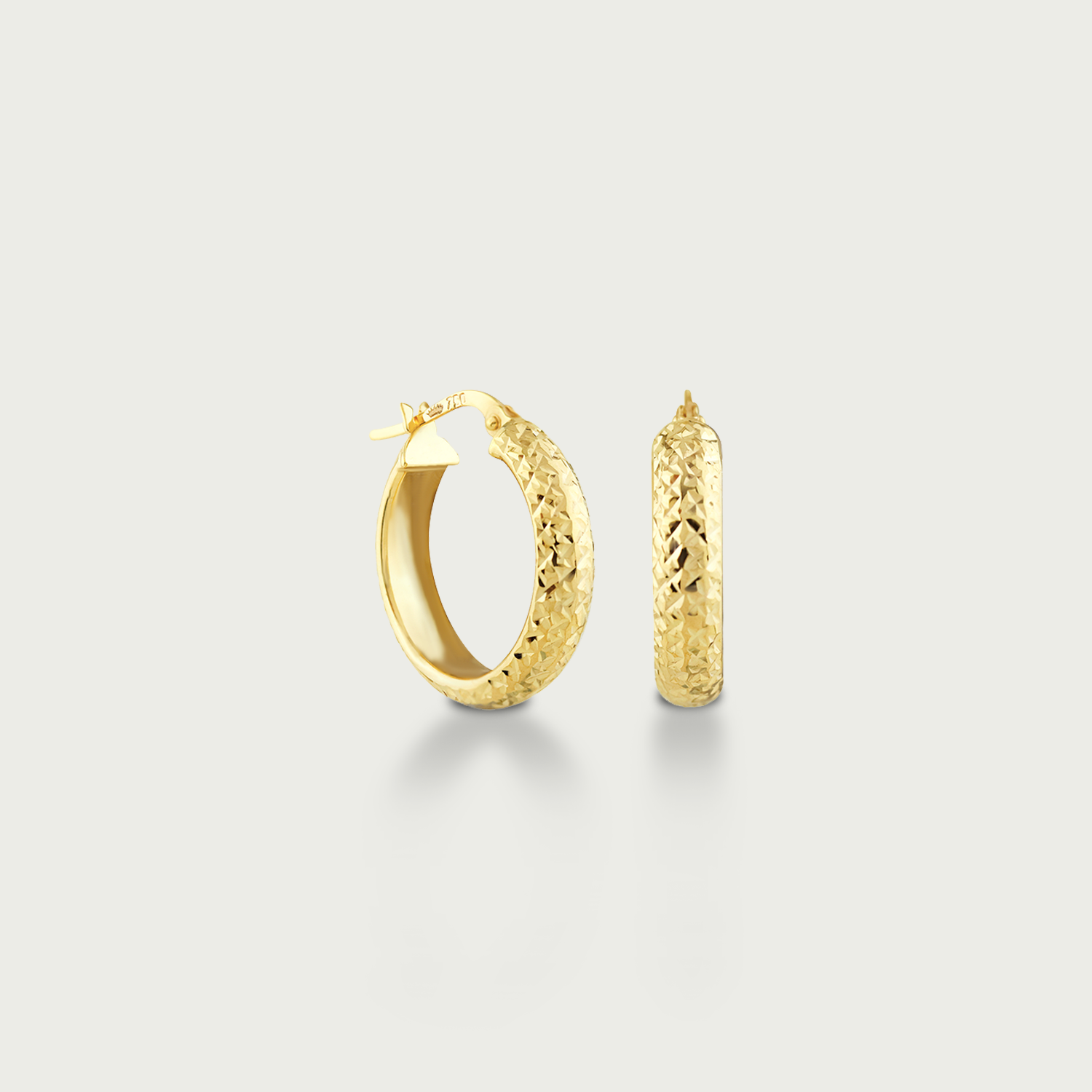 Swift Loop Gold Hoop Earrings