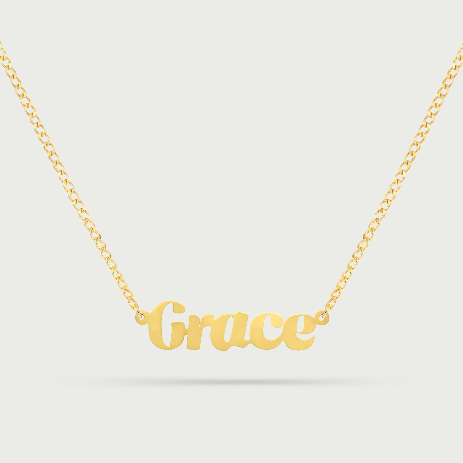 Tiffany Script Name Necklace in Yellow Gold