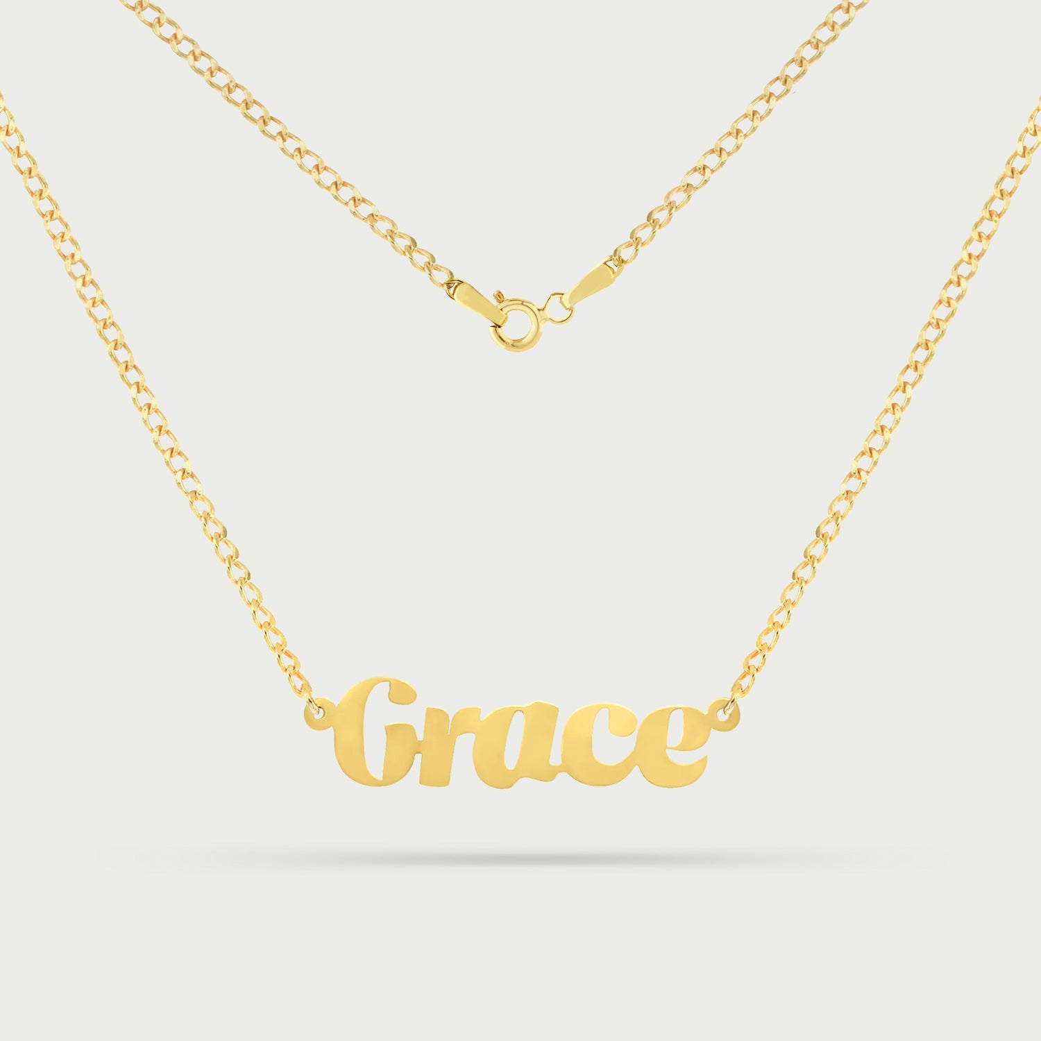 Tiffany Script Name Necklace in Yellow Gold