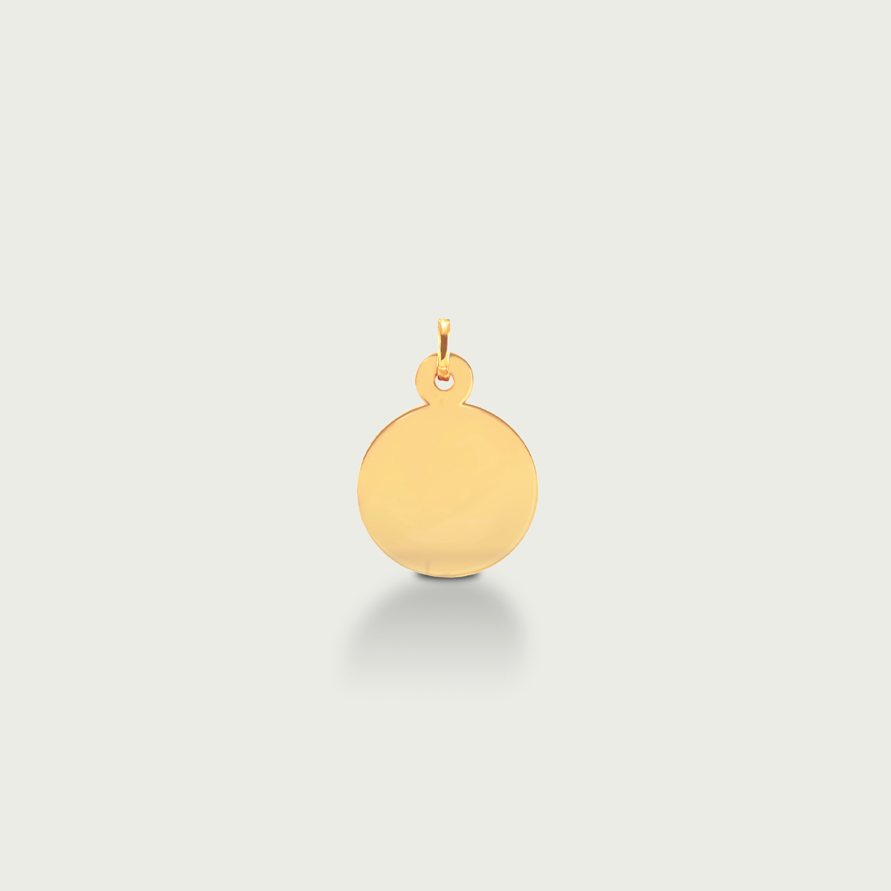 Naomi Yellow Gold Disc Pendant