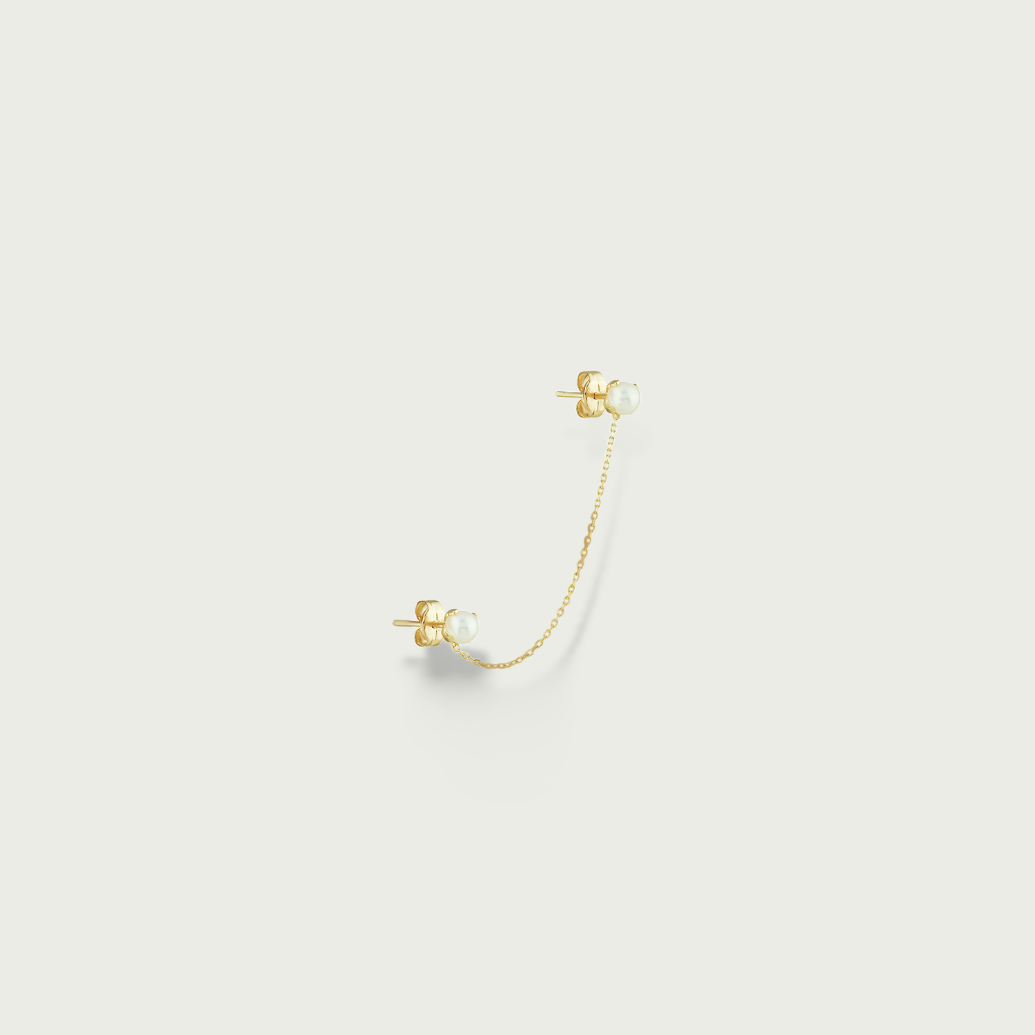 Tiny Pops Gold Piercing Earrings