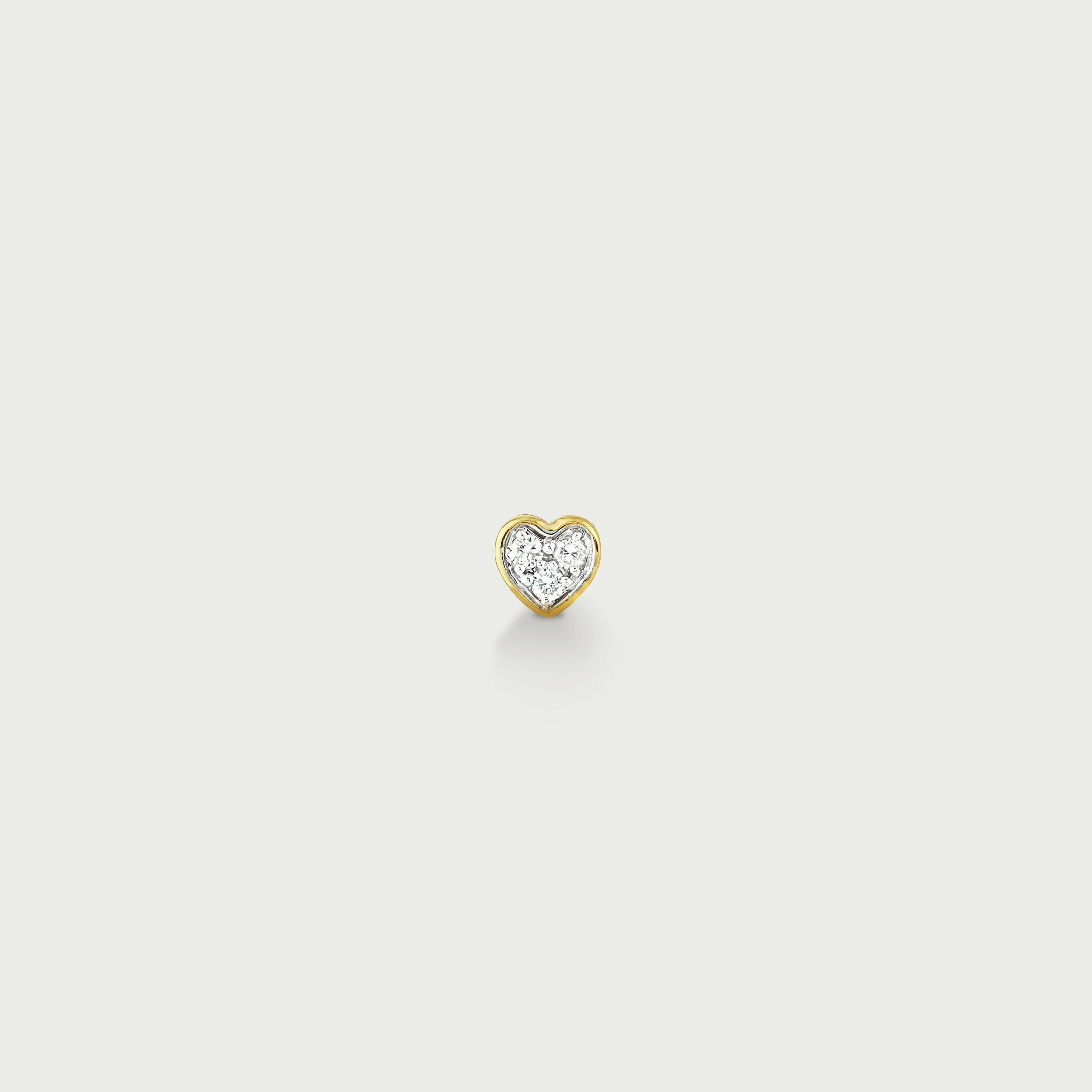 Twilight Heart Diamond Stud Earrings