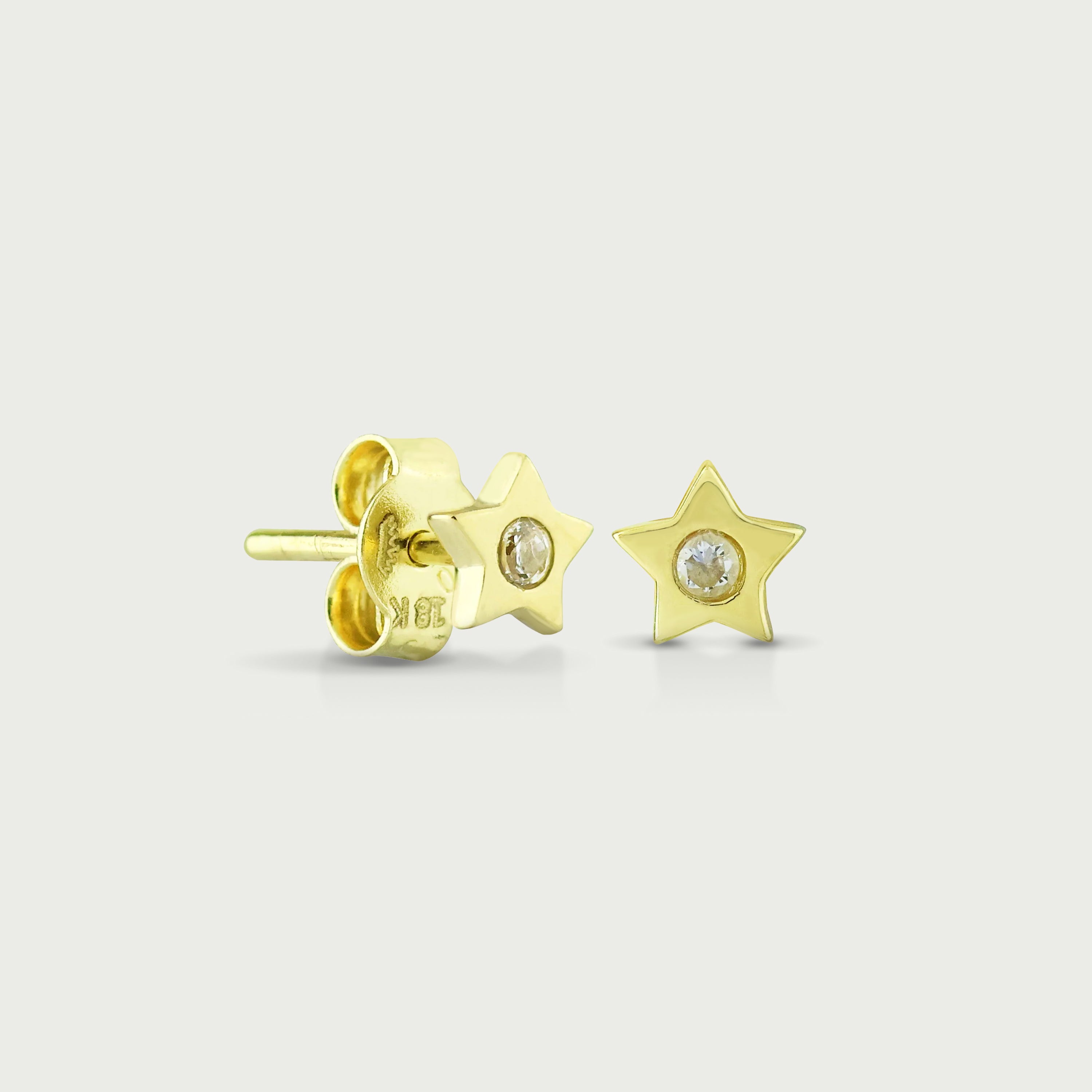 Twinkle Dot Gold Stud Earrings