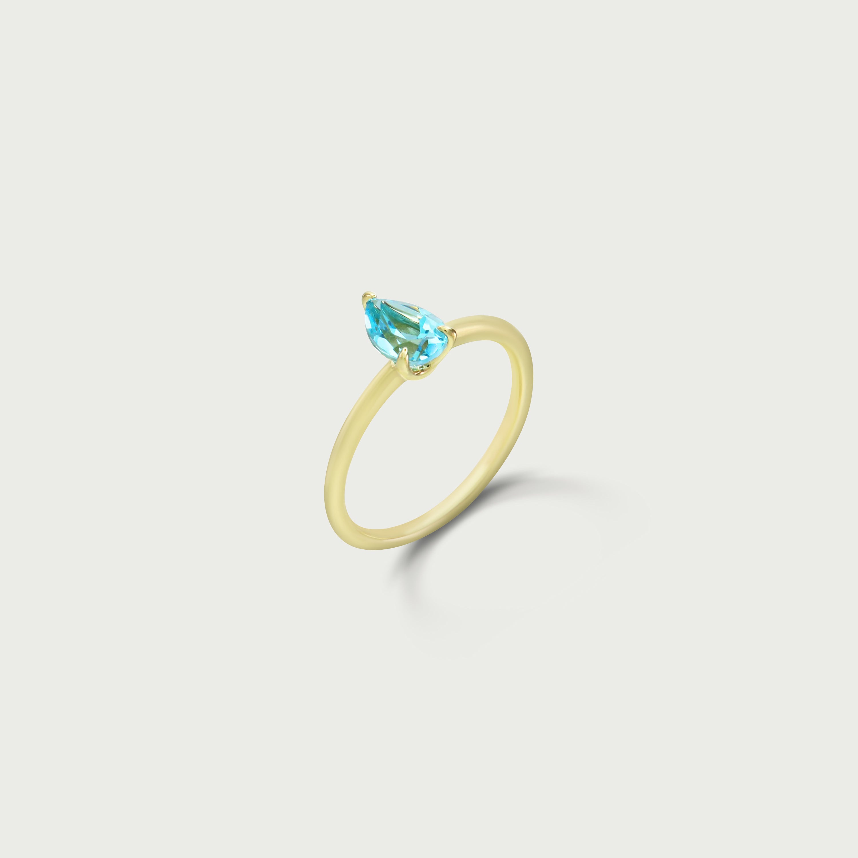 Want It All Blue Topaz Solitaire Ring