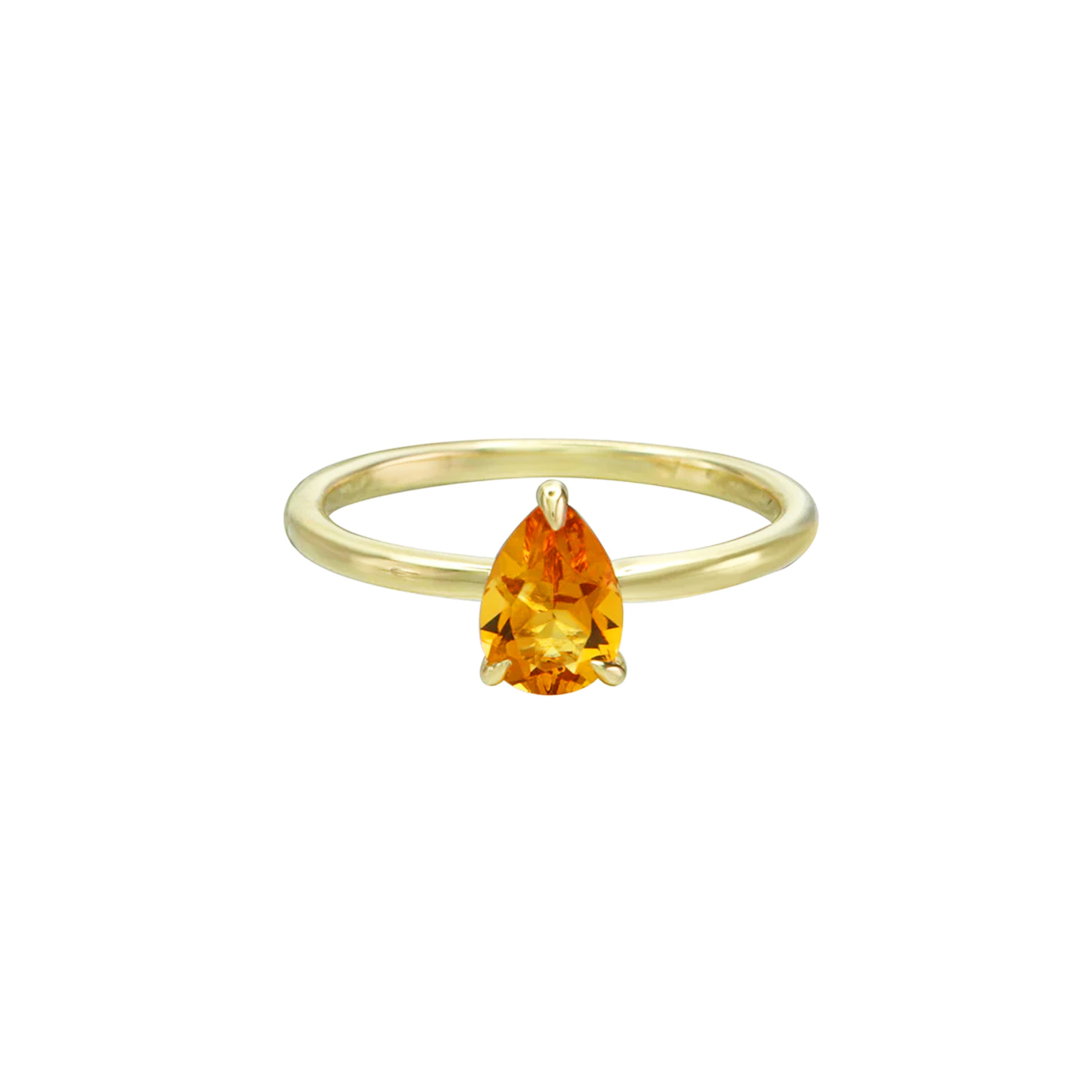 Want It All Citrine Solitaire Ring