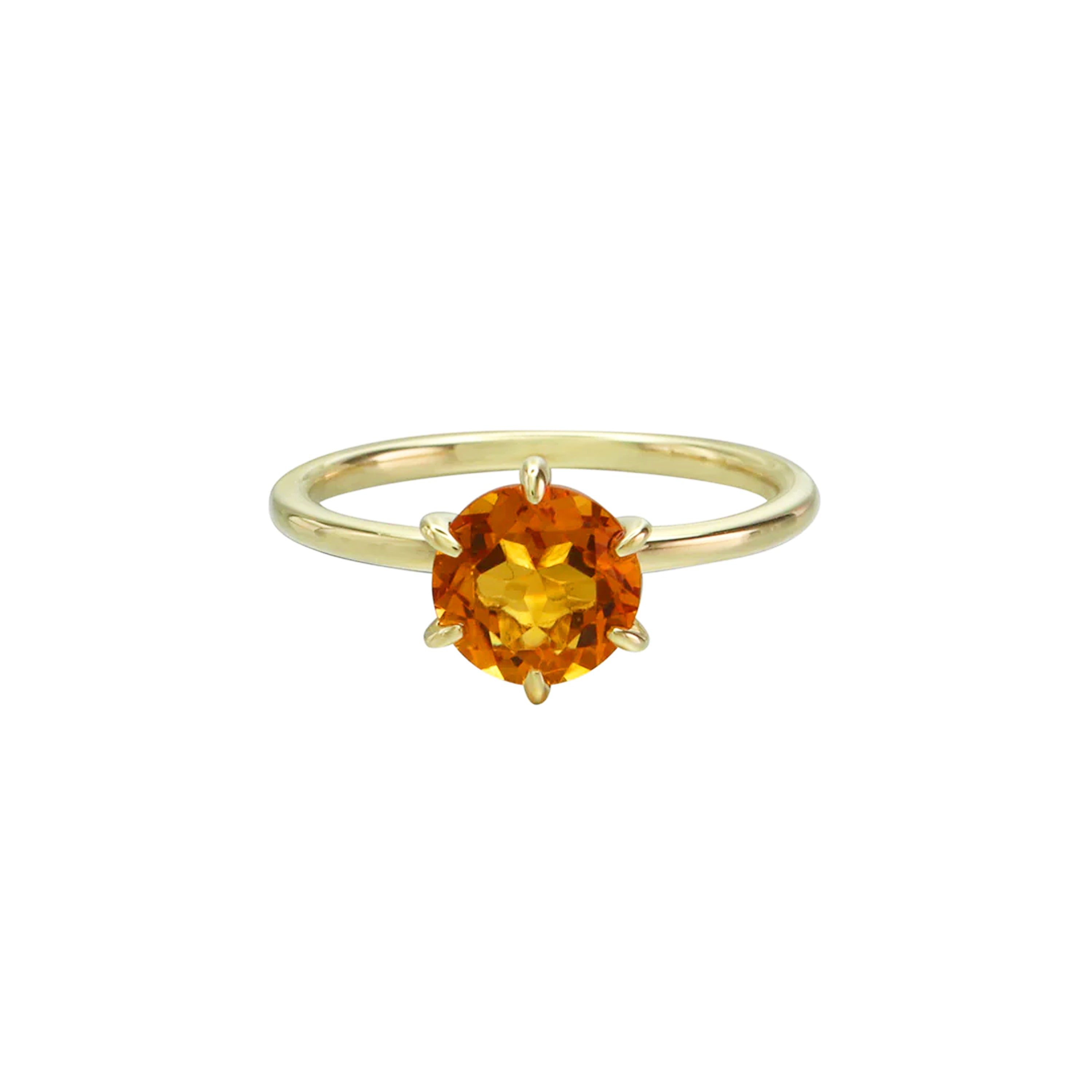 Good Life Citrine Solitaire Ring