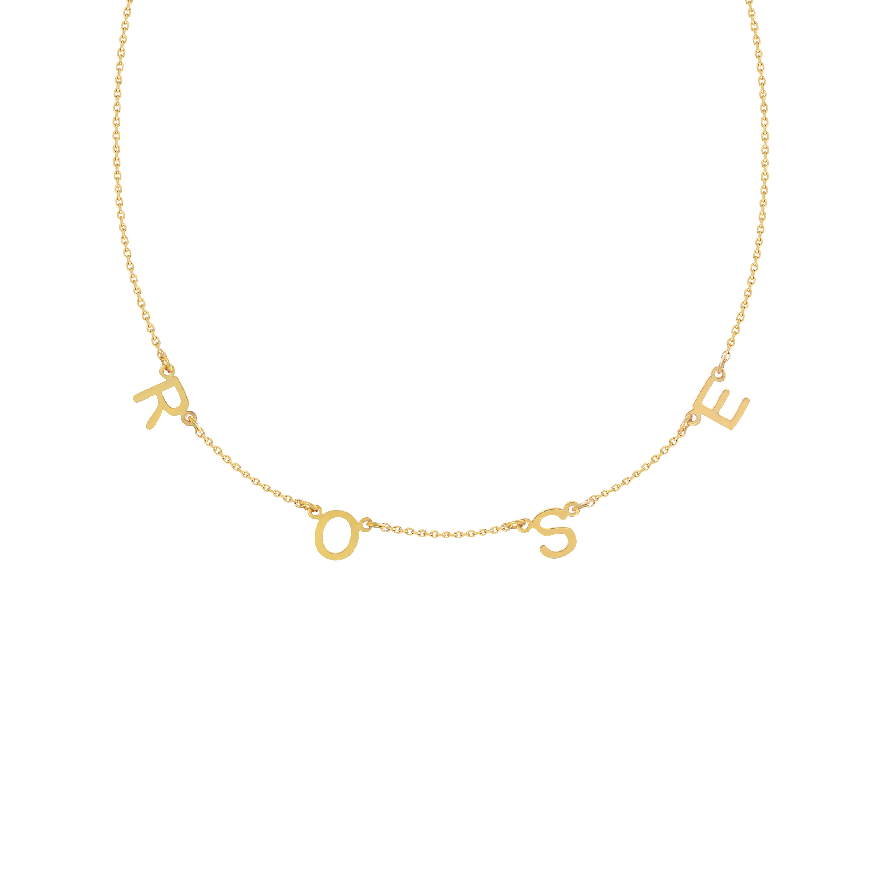 Amalfi Station Necklace in Yellow Gold