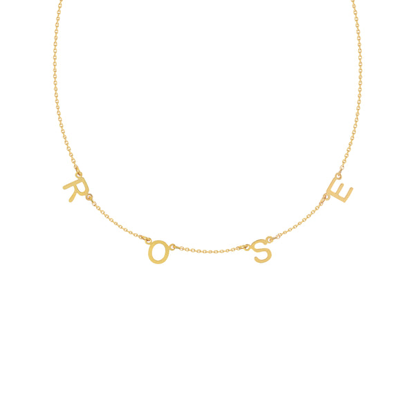 Amalfi Station Necklace in Yellow Gold