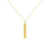 Olivia Yellow Gold Vertical Bar Necklace