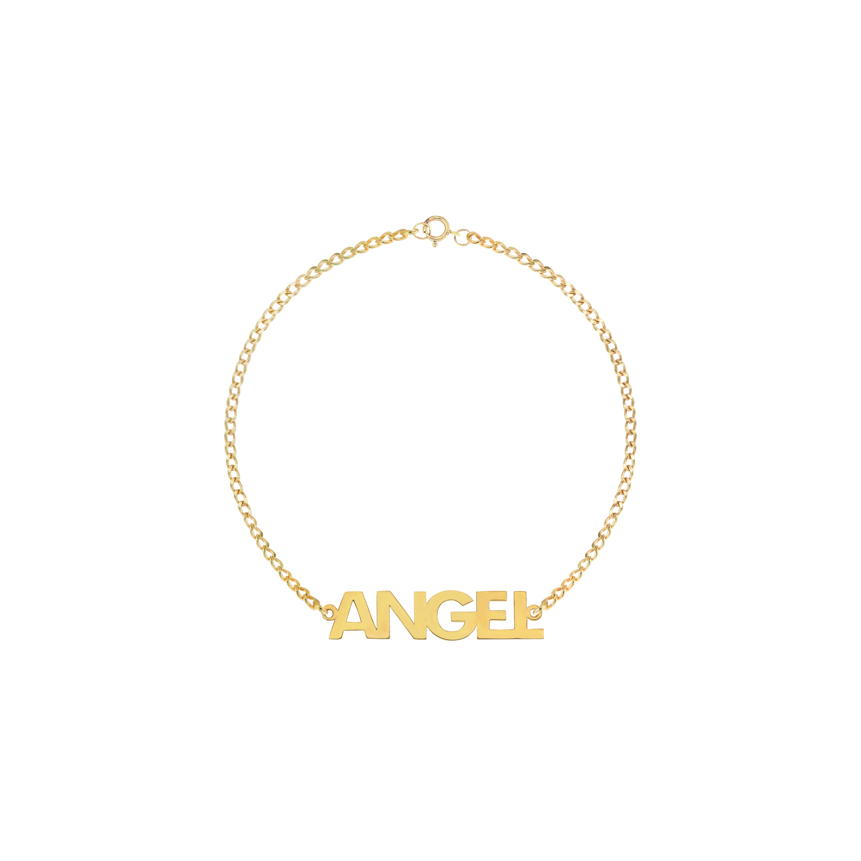 Paige Classic Name Bracelet in Yellow Gold