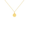 Anastasia Yellow Gold Disc Necklace