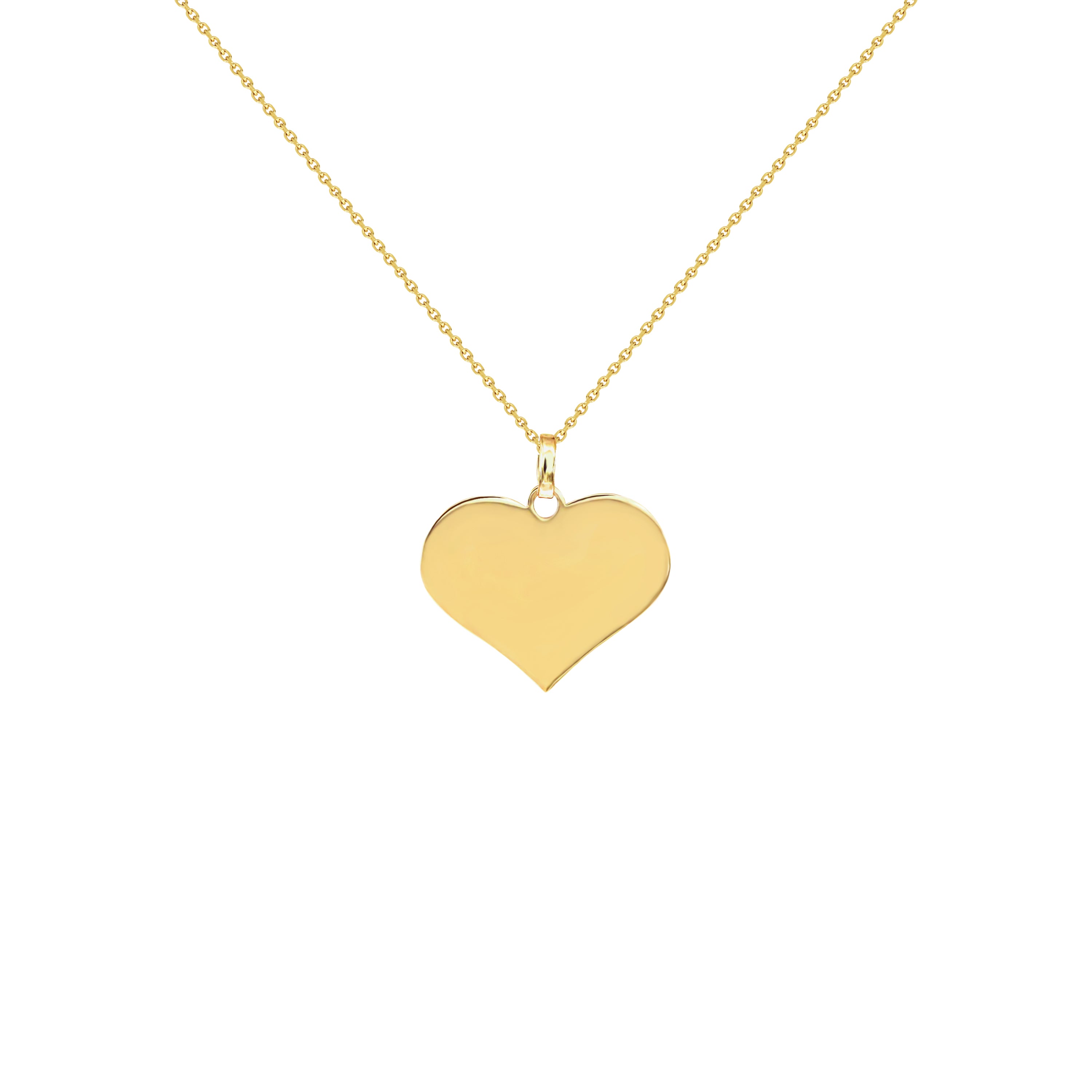 Cherie Yellow Gold Heart Necklace