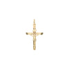 18K Saudi Gold Jesus on the Cross Pendant