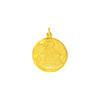 18K Chinese Gold Sto Niño and Mother of Perpetual Help Reversible Pendant