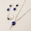 Azure Sapphire Drop Y-Necklace