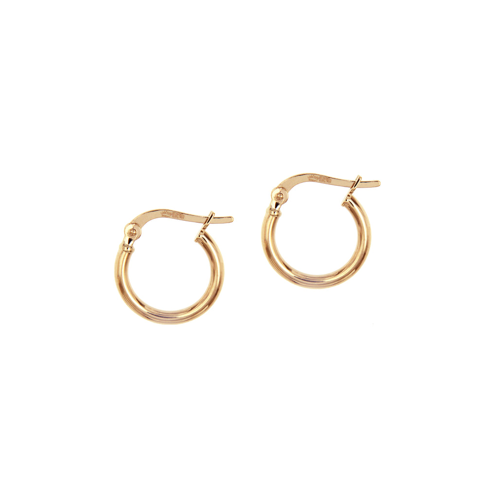 14K Italian Gold Hoop Earrings