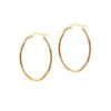 14K Italian Gold Hoop Earrings