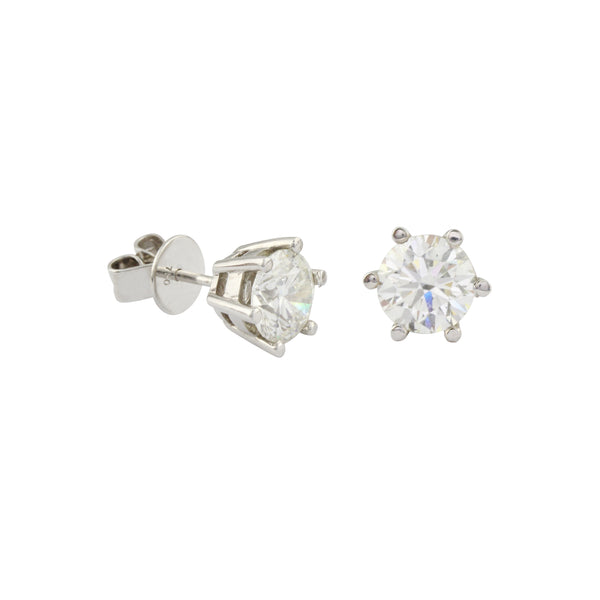 GIA Round Diamond Stud Earrings