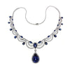 Azure Sapphire Drop Necklace