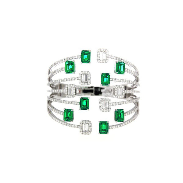 Celestial Emeralds Bangle