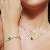 Focus On Me In Emerald Tennis Necklace