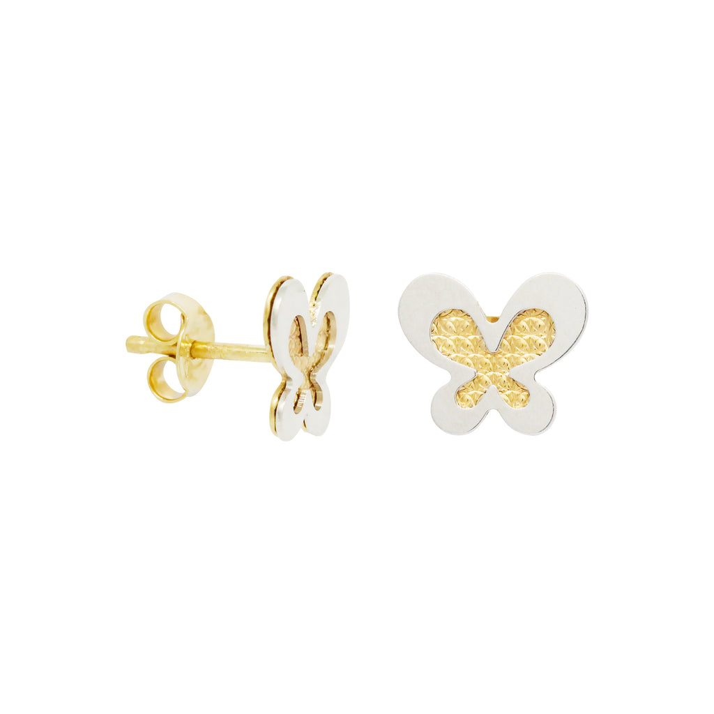 14K Italian Gold Stud Earrings