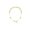 18K Italian Gold Ball Rosary Bracelet