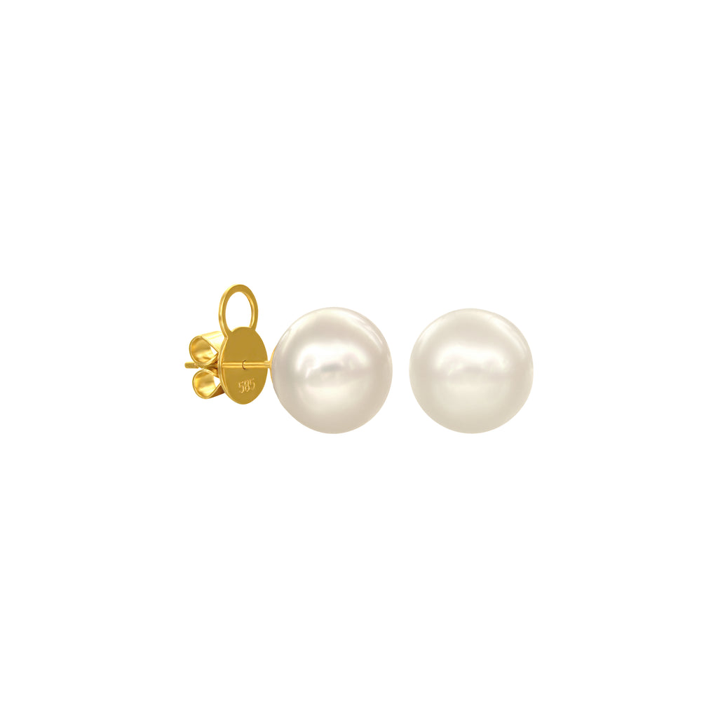 White South Sea Pearl Stud Earrings