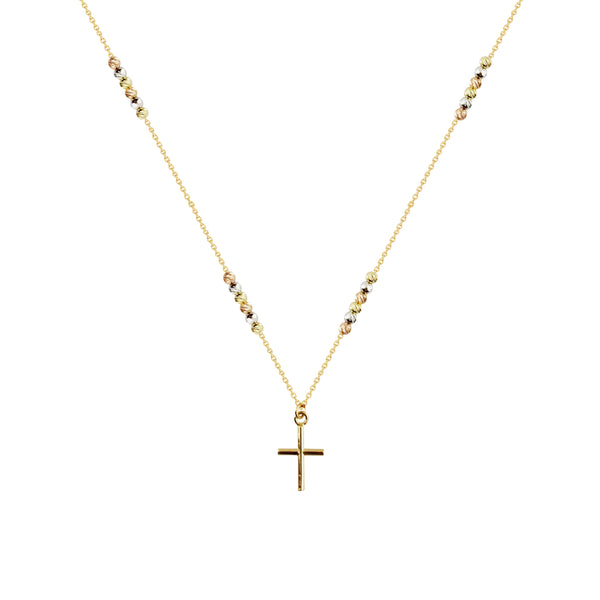 18K Italian Gold Rosary Necklace