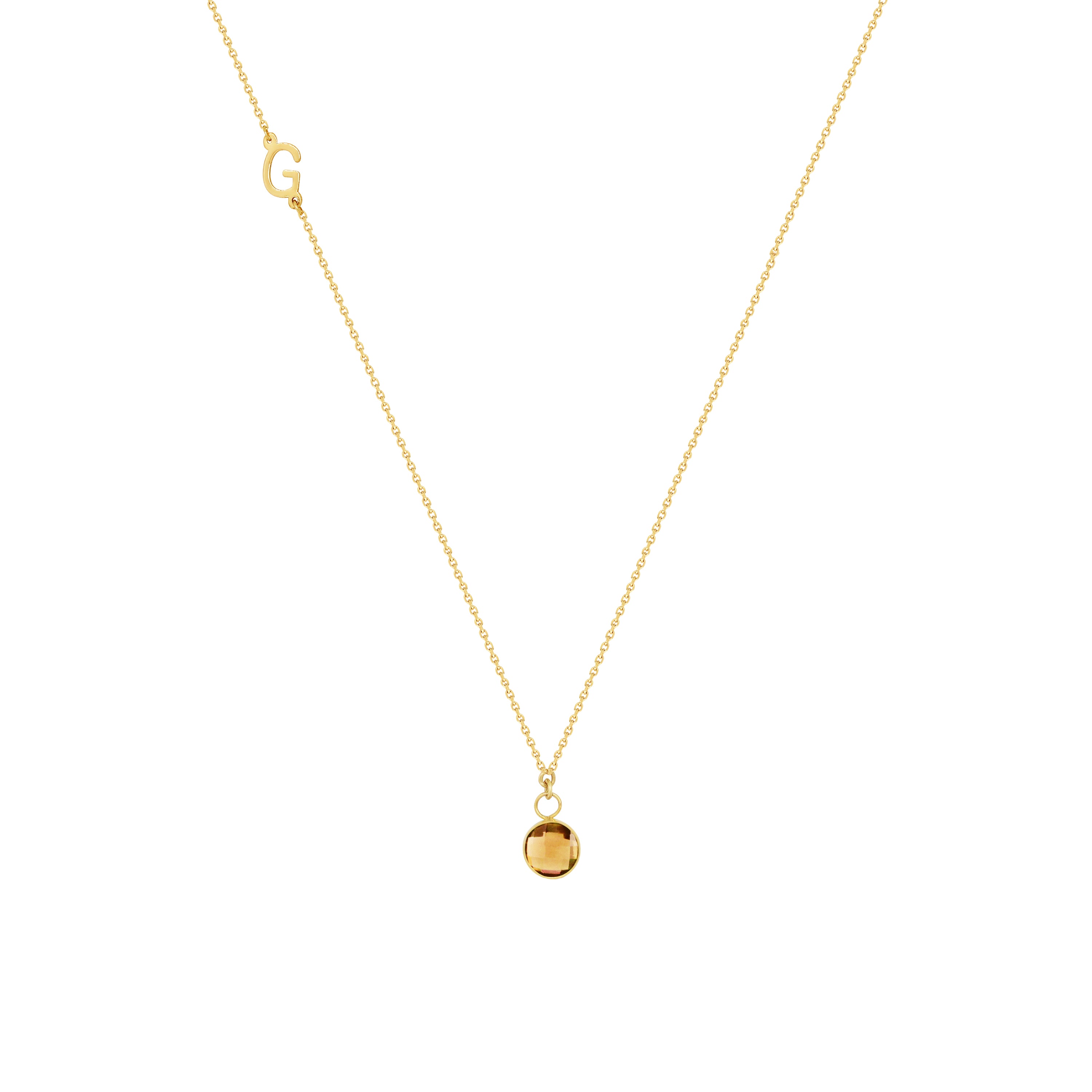 Sofia Necklace with Birthstone Charm