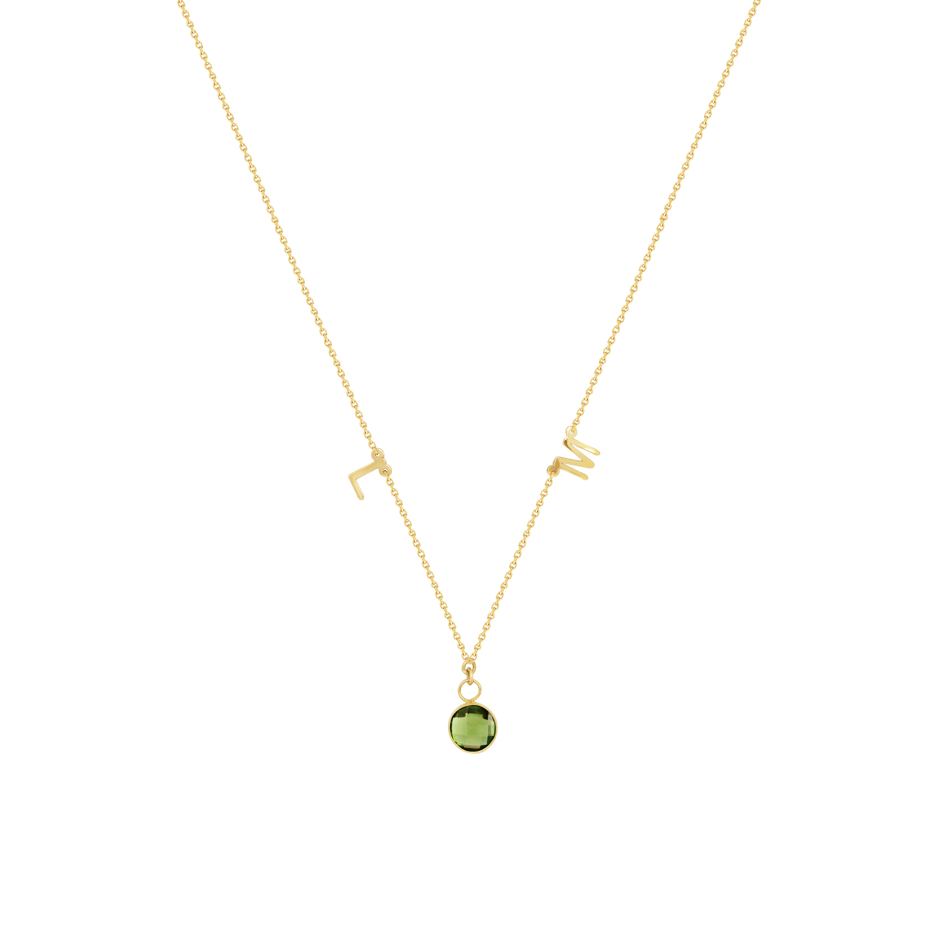 Amalfi Necklace with Birthstone Charm