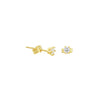 Dainty Solitaire Stud Earrings