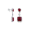 Resplendent Rubies Dangling Earrings