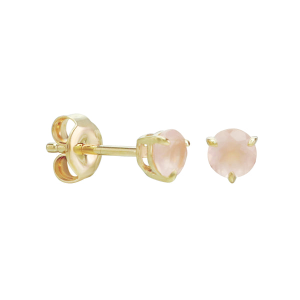 Just Wear 'Em Rose Quartz Stud Earrings