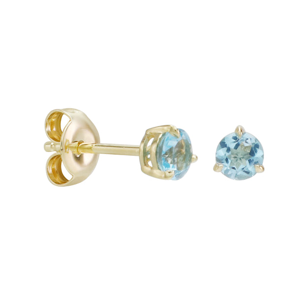 Just Wear 'Em Blue Topaz Stud Earrings