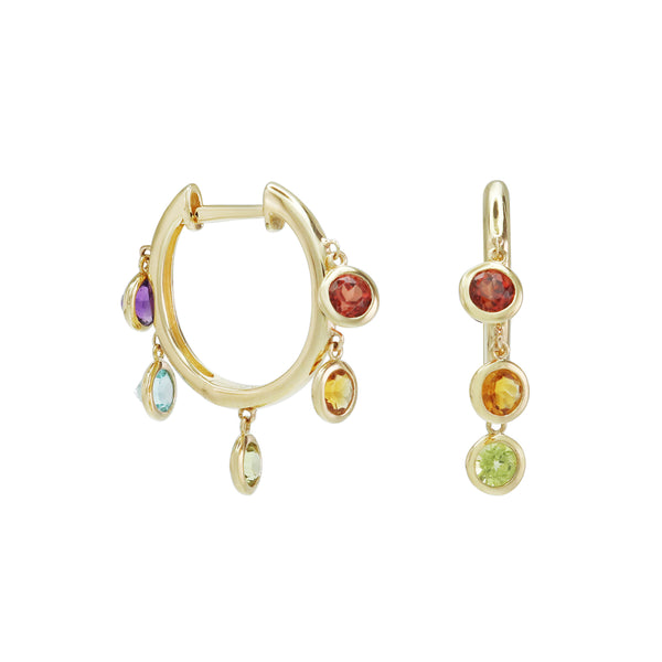 What Dreams are Made of Rainbow Chandelier Hoop Earrings