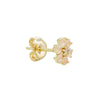 Babe, Just Be Yourself Rose Quartz Floral Stud Earrings