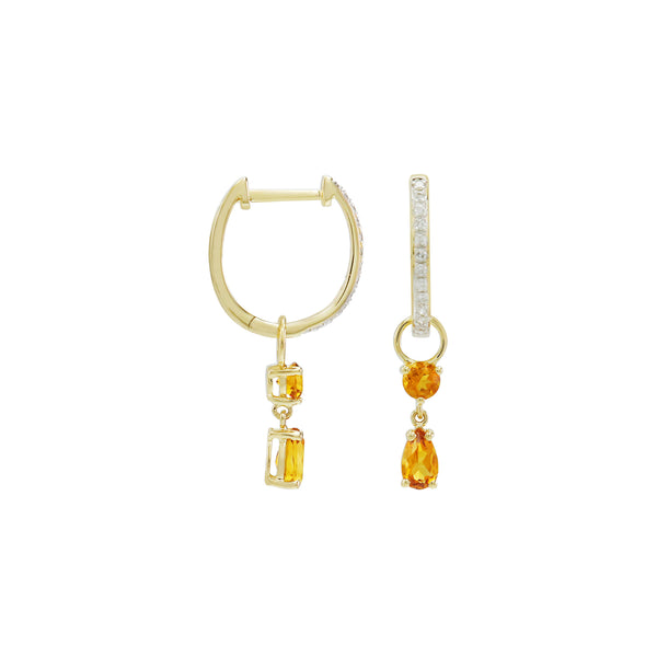 Darling, Stick to the Classics Citrine Dangling Earrings