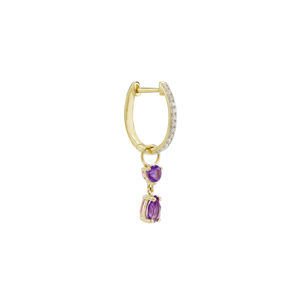 Darling, Stick to the Classics  Amethyst Dangling Earrings