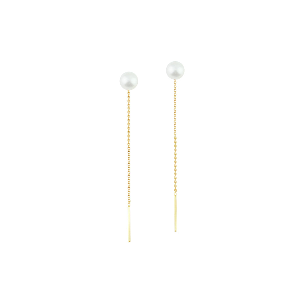 Pearl Symphony Threader  Stringer Earrings