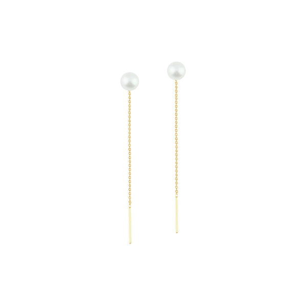 Pearl Symphony Threader  Stringer Earrings