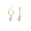 Forever Opulent Gold and Pearl Hoop Earrings