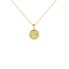 18K Saudi Gold Necklace with Luck Pendant