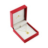 18K Saudi Gold Necklace with Luck Pendant