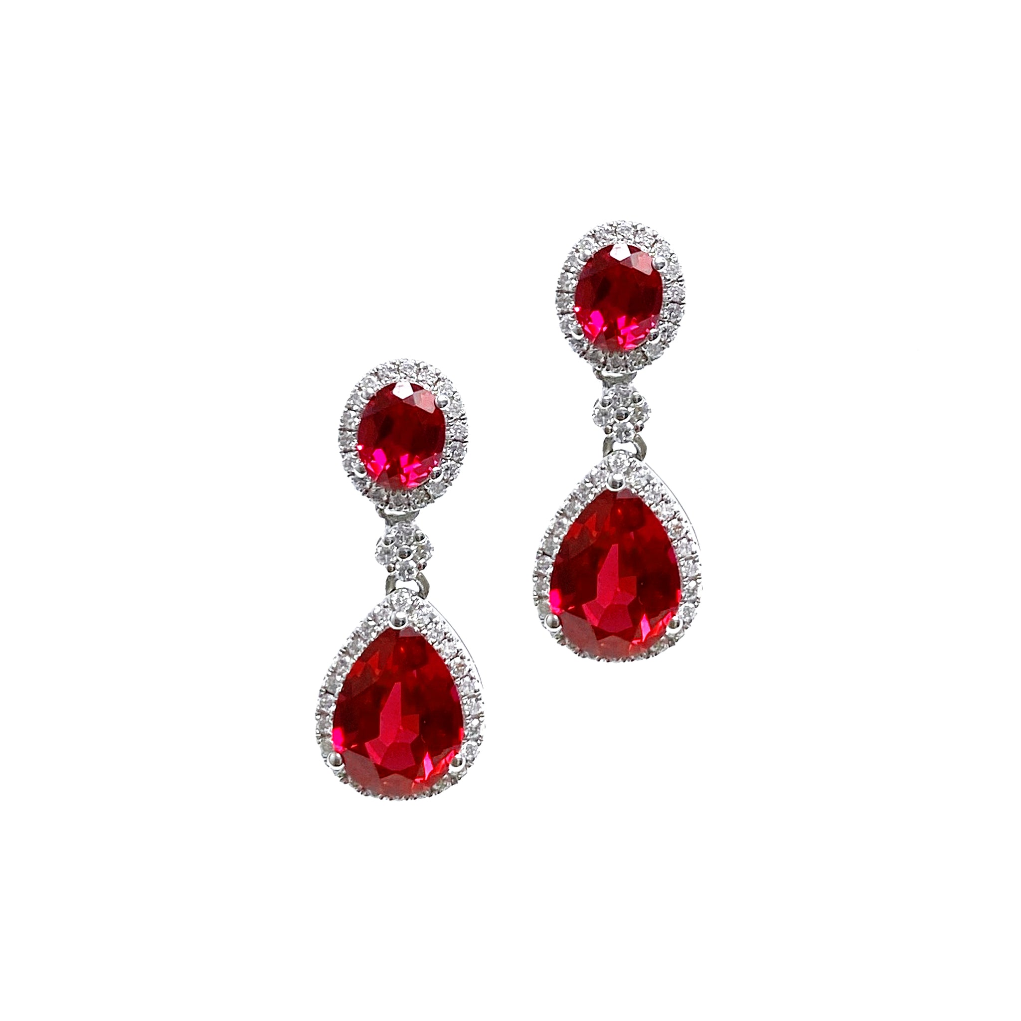 Resplendent Rubies Drop Earrings