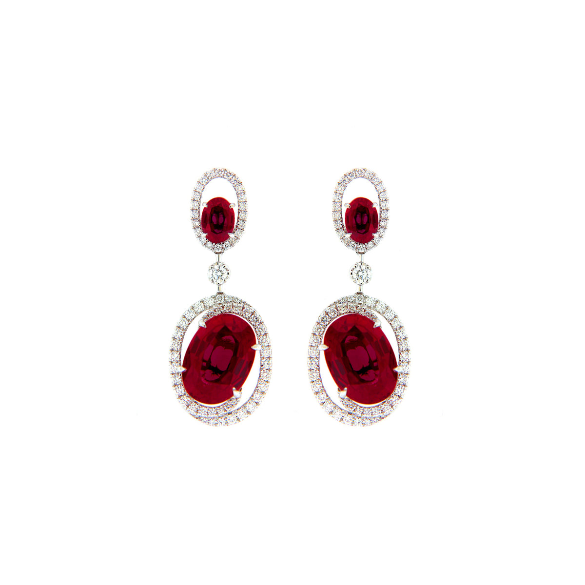 Ruby clearance gemstone earrings