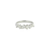 Multi-Shaped Diamond Half Eternity Ring